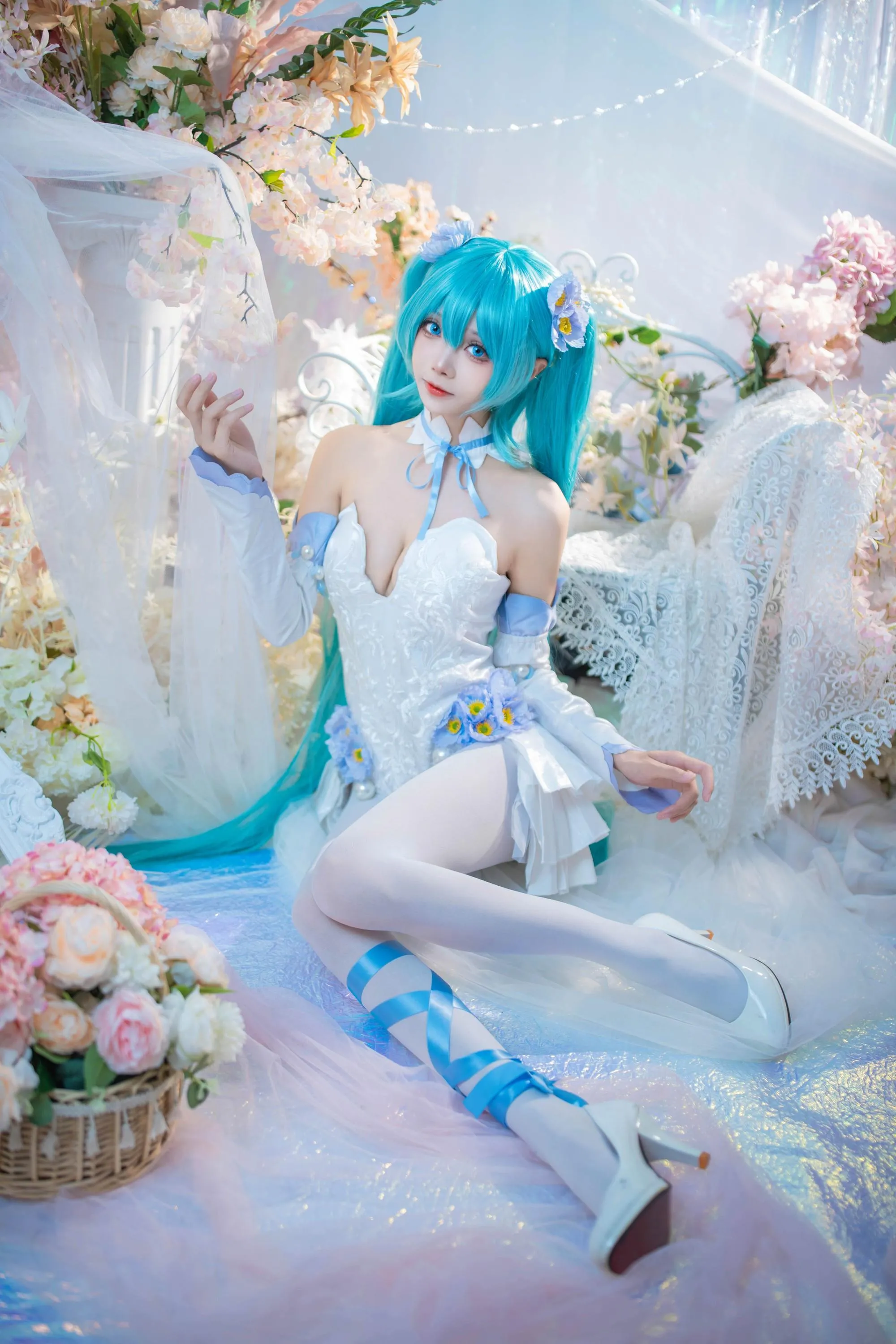 艾西Aiwest – NO.011 初音 粉蝶花 [42P]插图7